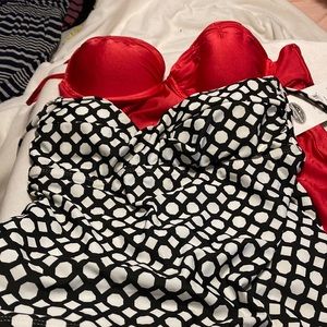 Two Catalina swimsuit tops